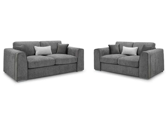 Naples 3+2+1 Seater Sofa Set - Grey