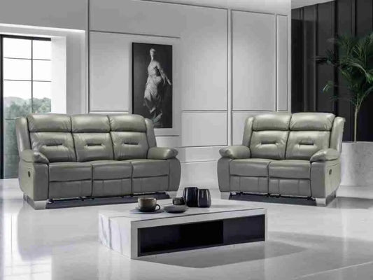 Novie Recliner 3+2+1 Sofa Set - Grey
