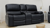 Orla Electric Recliner 2 Seater Sofa - Black