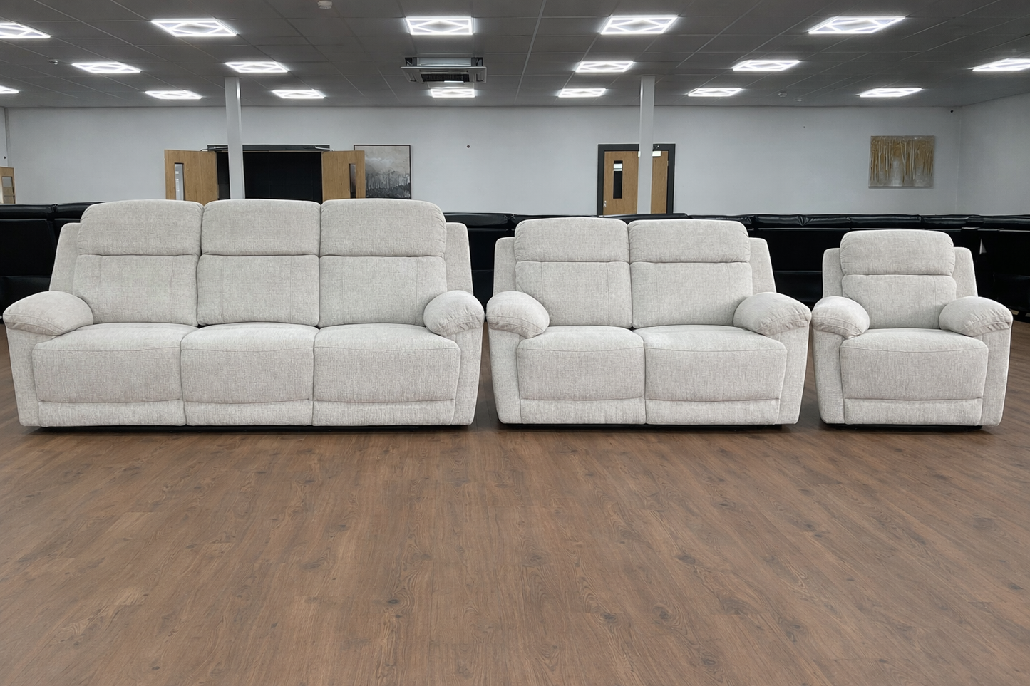 Owen Electric Recliner 3+2+1 Seater Sofa - Beige