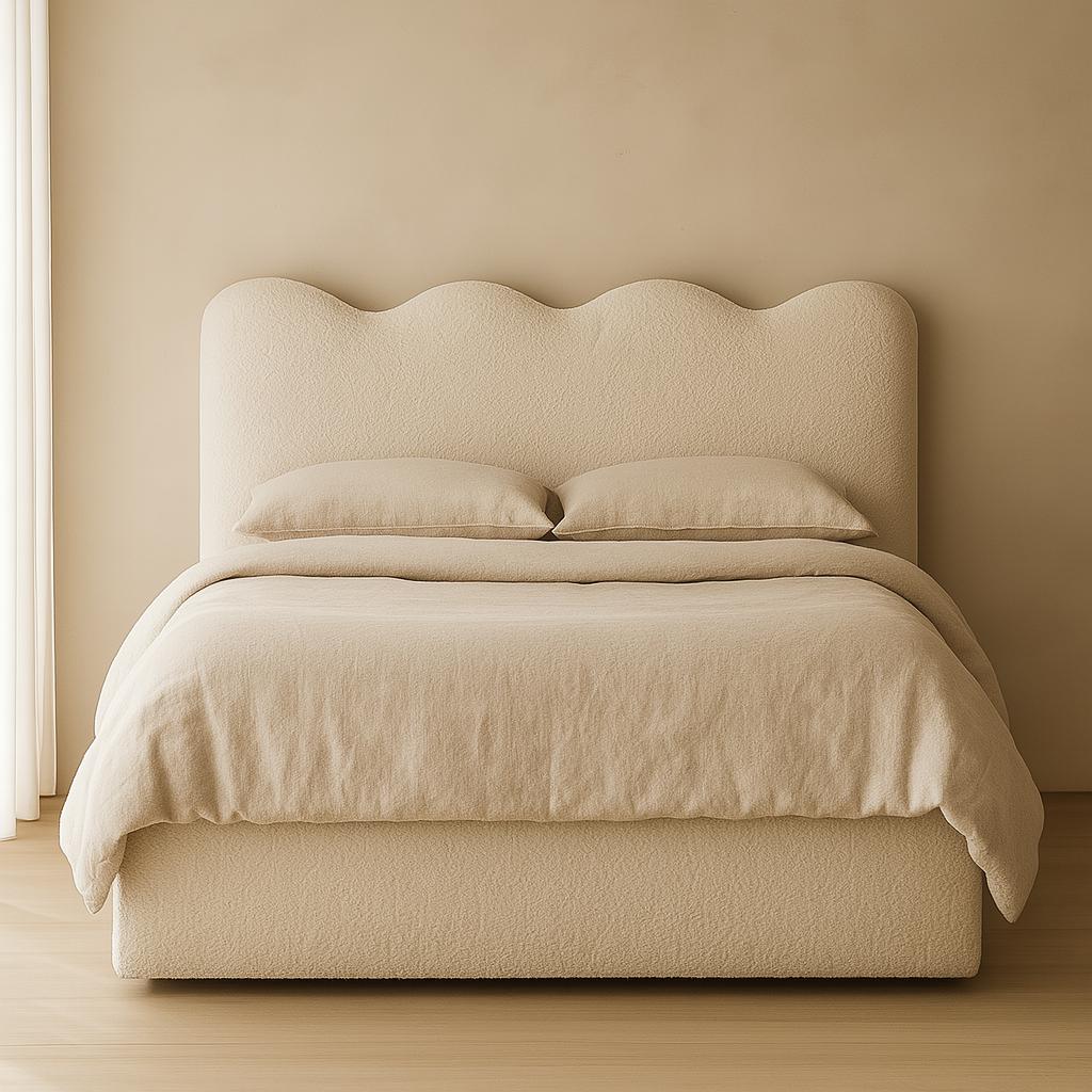 Sable Boucle Bed Frame