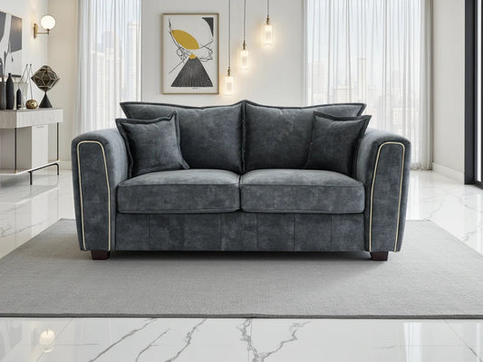 Serena 2 Seater Sofa - Black