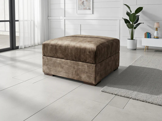 Serena Footstool Sofa - Brown