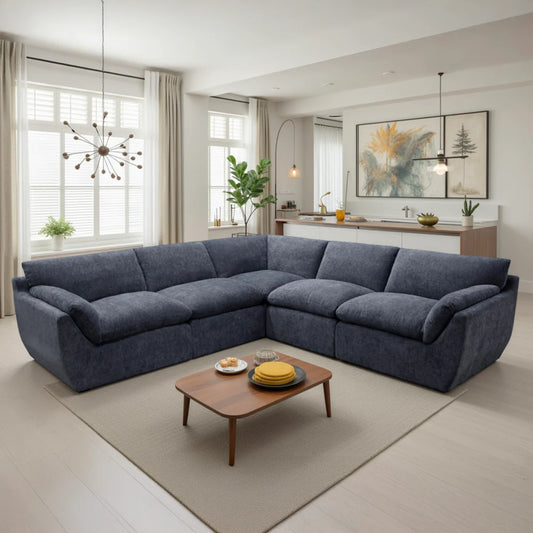 Taro Sofa Large Corner Blue