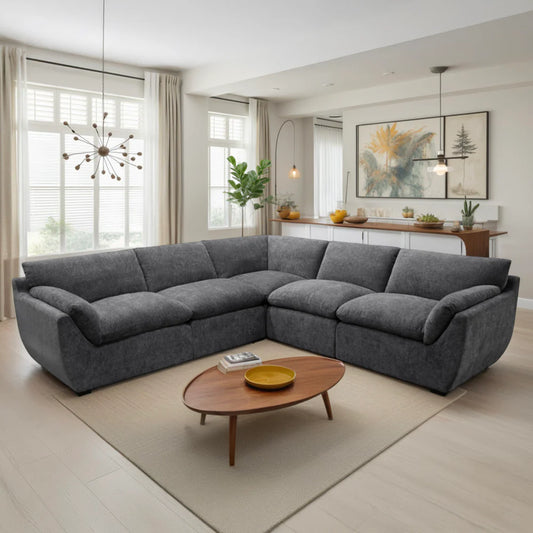 Taro Sofa Large Corner Grey
