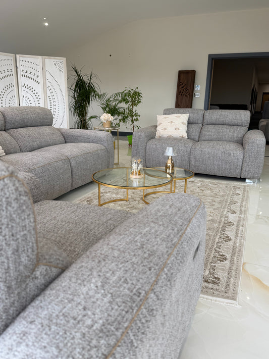Toronto Electric Recliner Beige 3+2 Seater