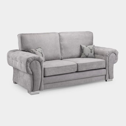 Verona Fullback Sofa Grey 3 Seater
