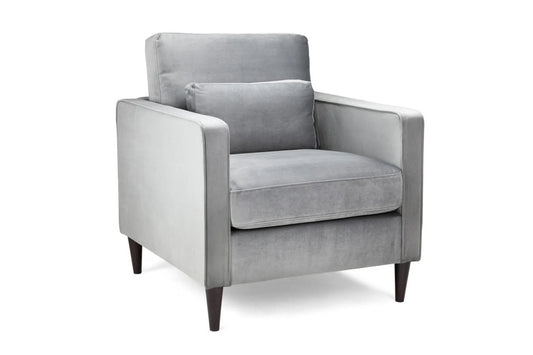 Whittaker Plush Armchair Sofa - Grey