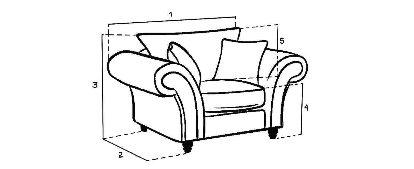 Windsor Fullback Sofa Stone Armchair