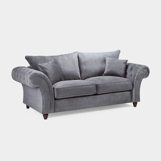 Windsor Fullback Sofa Grey 3 Seater