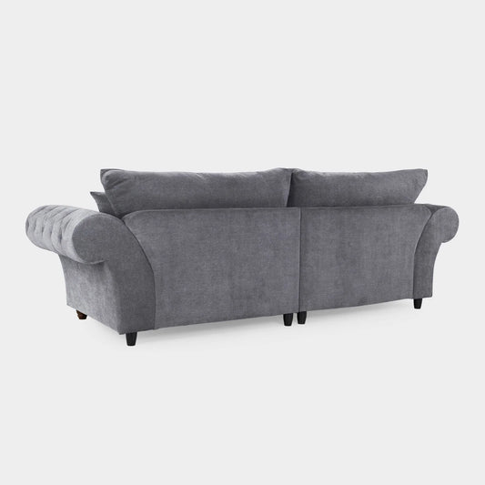 Windsor Fullback Sofa Grey 4 Seater