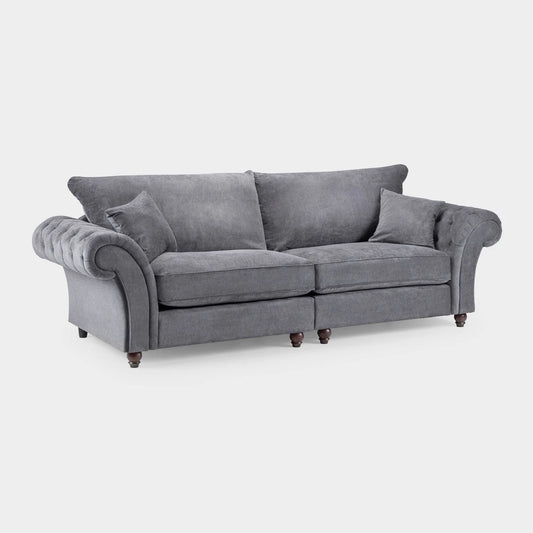 Windsor Fullback Sofa Grey 4 Seater