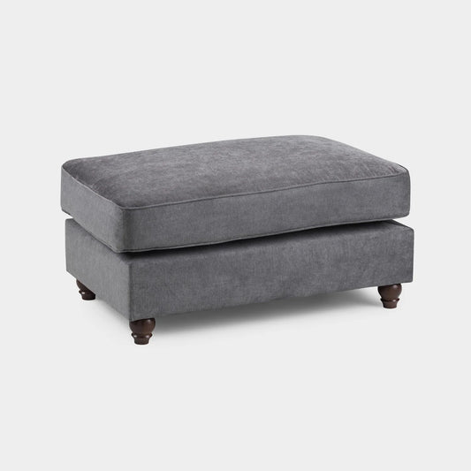 Windsor Fullback Sofa Grey Footstool
