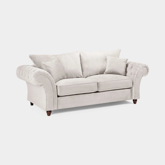 Windsor Fullback Sofa Stone 3 Seater