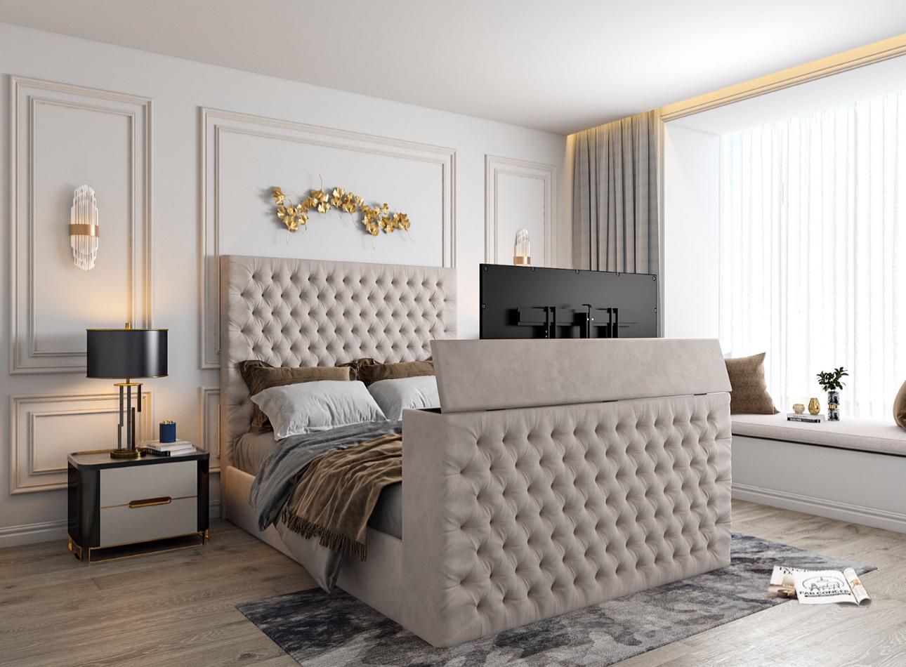 Chesterfield Tv Bed Frame - Lovemybedss – Love My Bedss