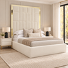 Markland High Headboard Bed Frame in a luxury bedroom โ main view