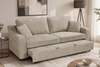 Nathan Beige Chenille Fabric 3 Seater Sofabed