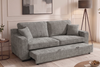 Nathan Grey Chenille Fabric 3 Seater Sofabed