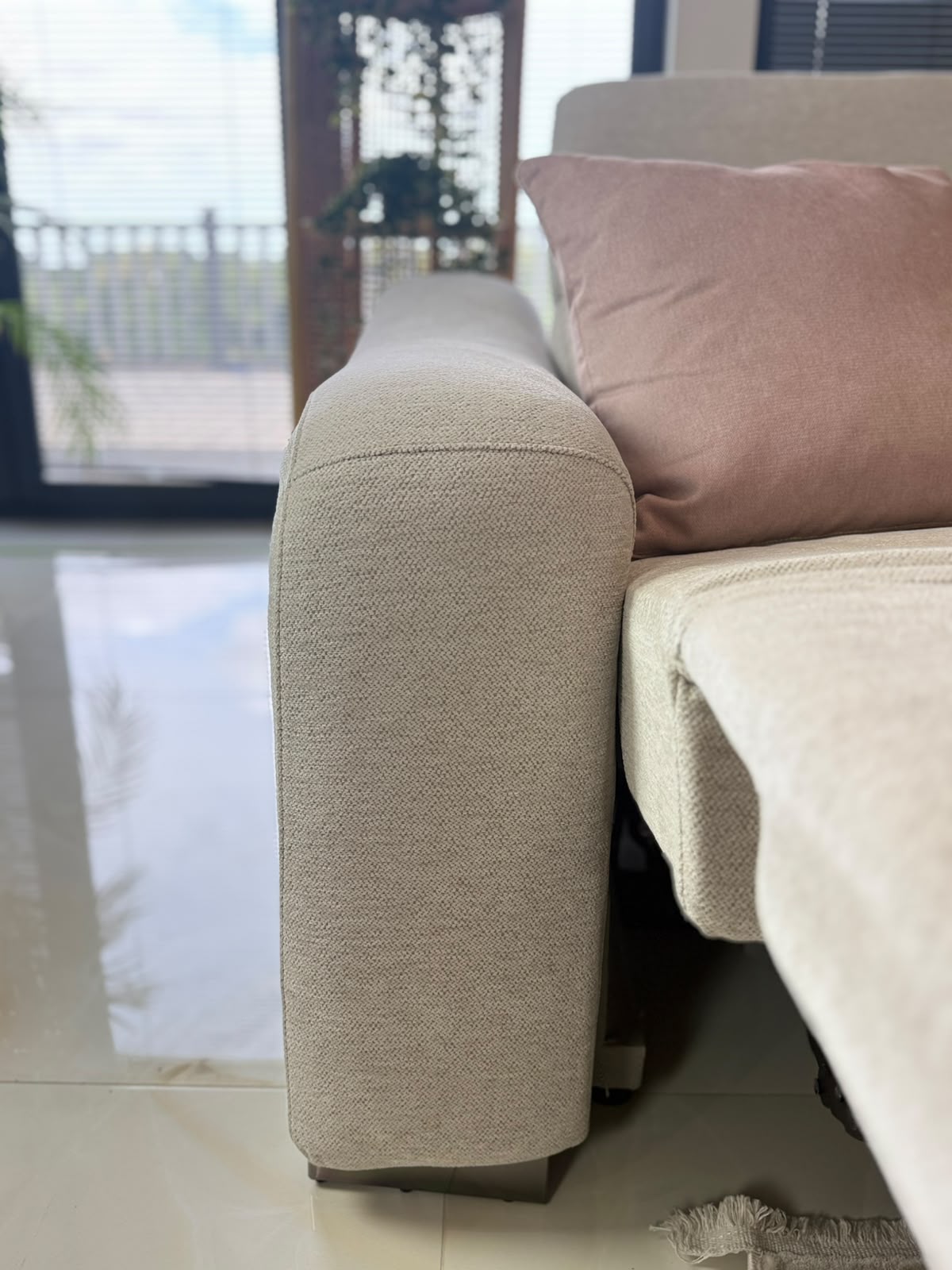 Ohio Power Modular Corner Sofa - Beige