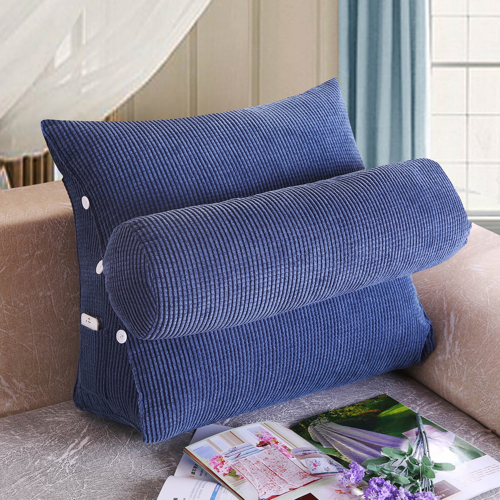 thumbnail image 2 of Roner Bedrest Pillow Bed Wedge Positioning Support For Bed Reading 2 of 11