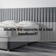 What is the opposite of a bed headboard