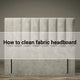 How to clean fabric headboard