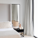 Mirror Next To Bed In Contemporary Décor