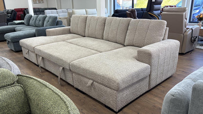 Como U Shape Corner Sofabed - Beige