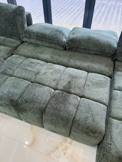 Shanghai Luxury U Shape Sofa Bed - Green