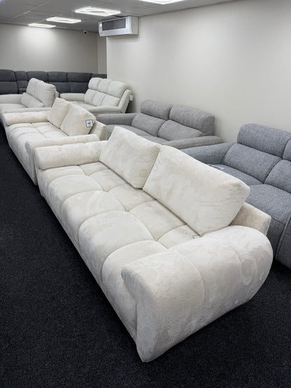 Azzuro Cream 3+2 Seater - Ex Display