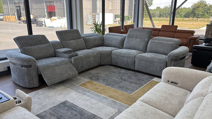 Bicester LED Modular Power Recliner Corner Sofa - Limited Edition
