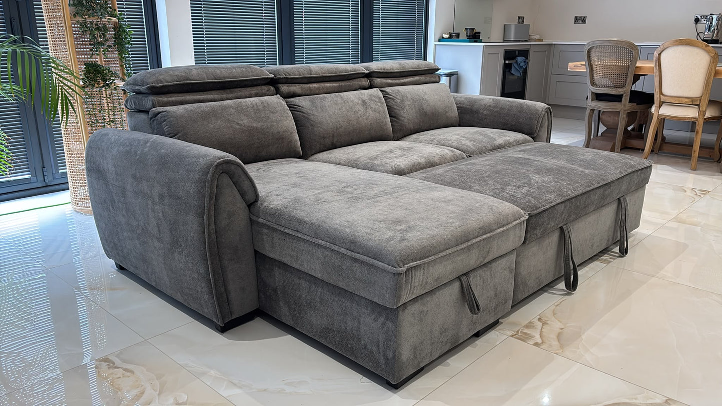 Montrose Universal Storage Sofa Bed - Dark Grey