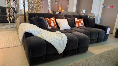 Jacob Sofa Charcoal Left Hand Facing Corner