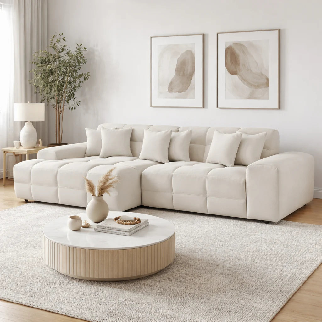 Jacob Sofa Beige Left Hand Facing Corner