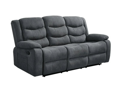 Roma 3+2 Grey Fabric Manual Recliner Sofa