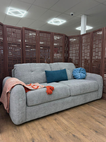 Athens 3 Seater Sofabed - Grey ( Free Mattress )