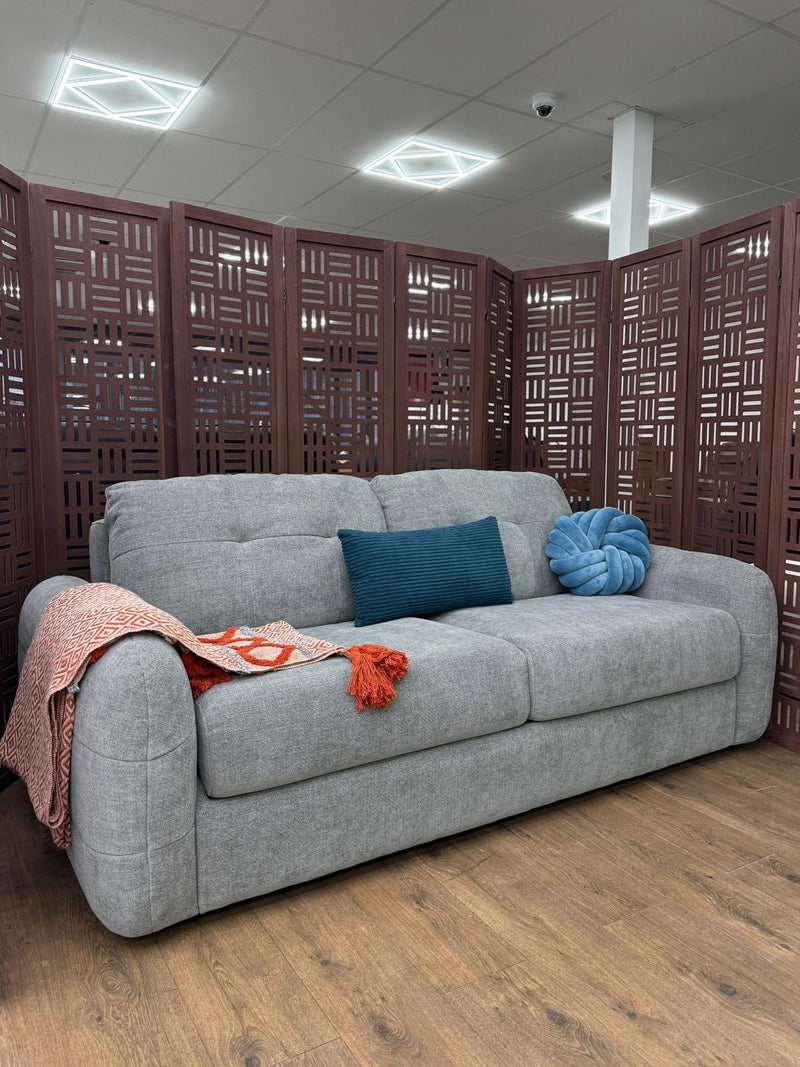 Athens 3 Seater Sofabed - Grey ( Free Mattress )