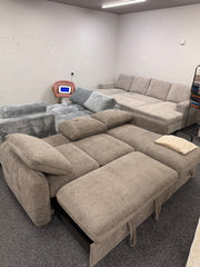 Moscow Universal Corner Sofabed With Storage - Brown