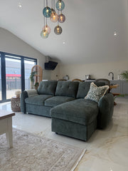 Moscow Universal Corner Sofabed With Storage - Olive