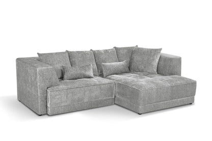 Brooklyn Electric Storage Right Hand Sofa Bed - Silver Pre-Order