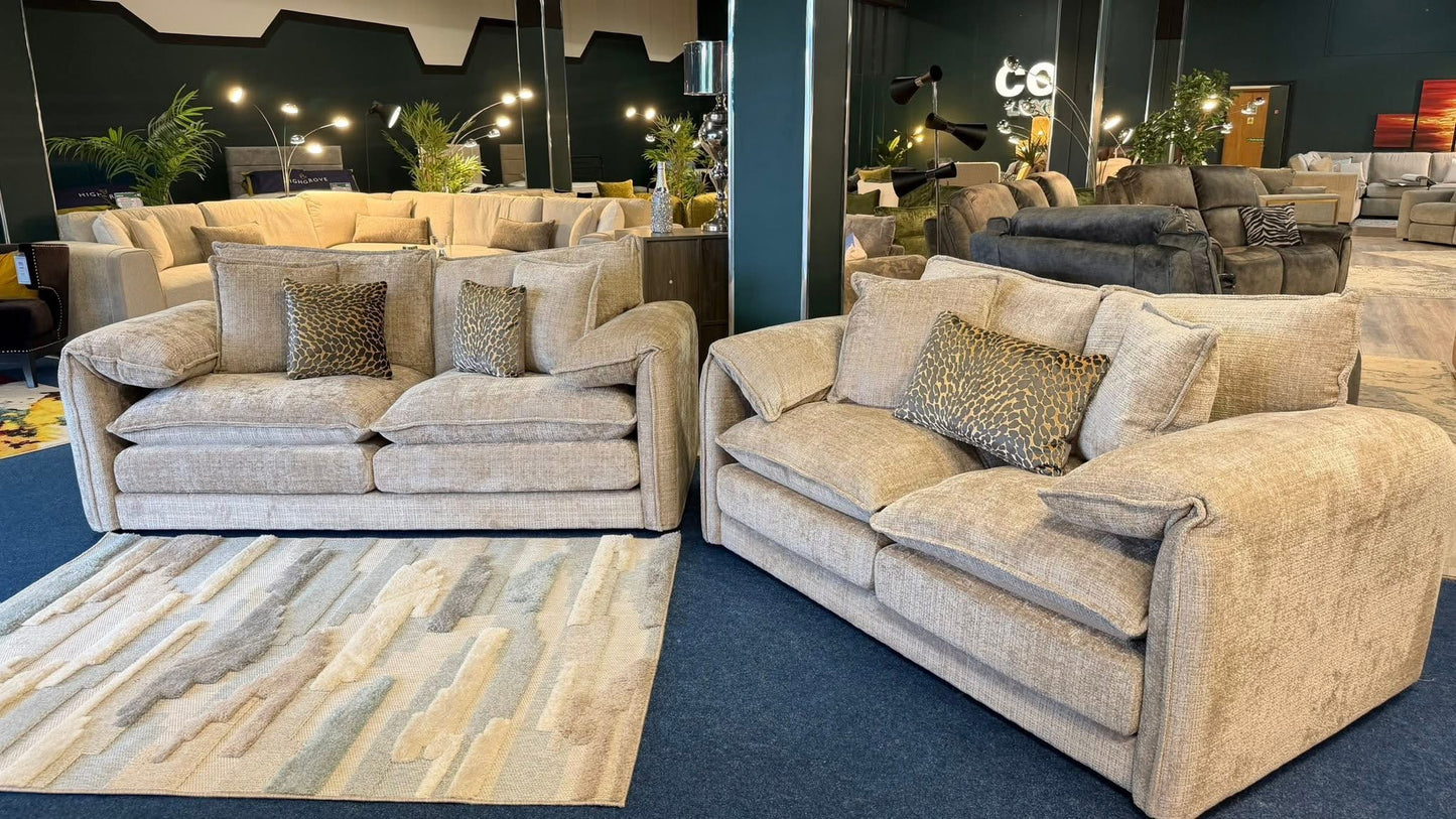 Solaya 3+2 Seater Sofa - Beige
