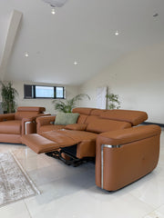 Somerville Electric Recliner 3+2 Seater Sofa - Tan
