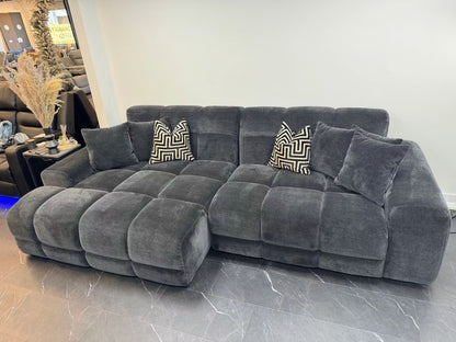 Jacob Sofa Charcoal Left Hand Facing Corner