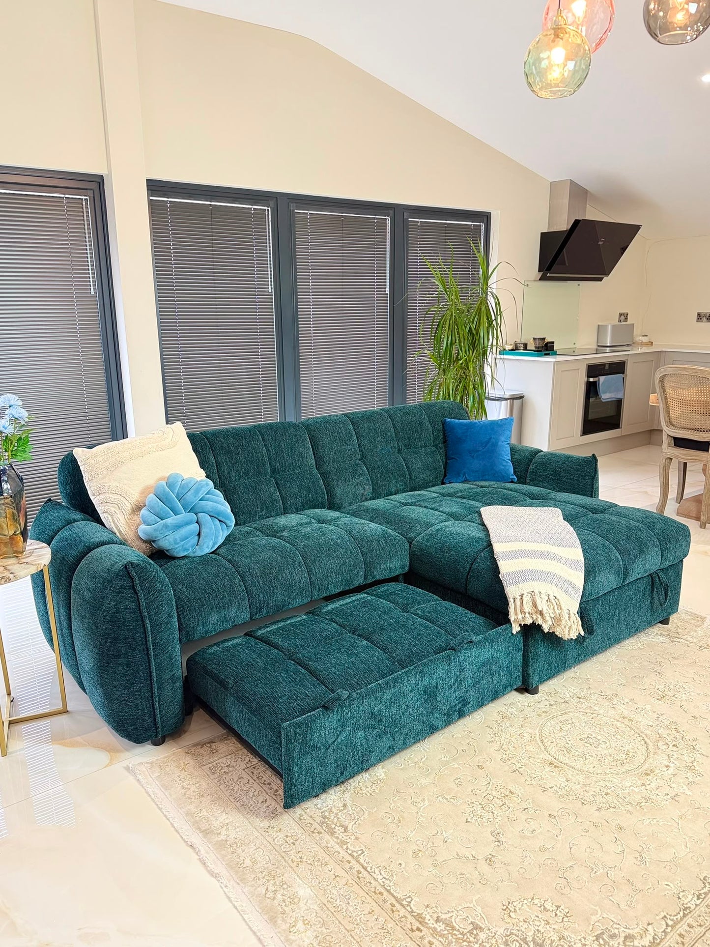 Florida Universal Storage Sofa Bed - Teal