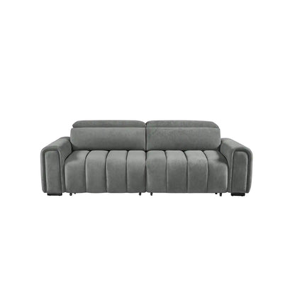Molly Electric Sofa Bed - Grey Plush Velvet