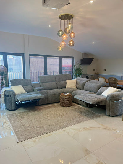 Bicester LED Modular Power Recliner Corner Sofa - Limited Edition