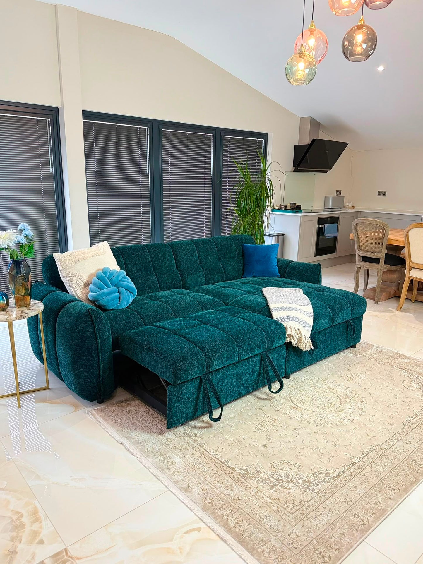Florida Universal Storage Sofa Bed - Teal