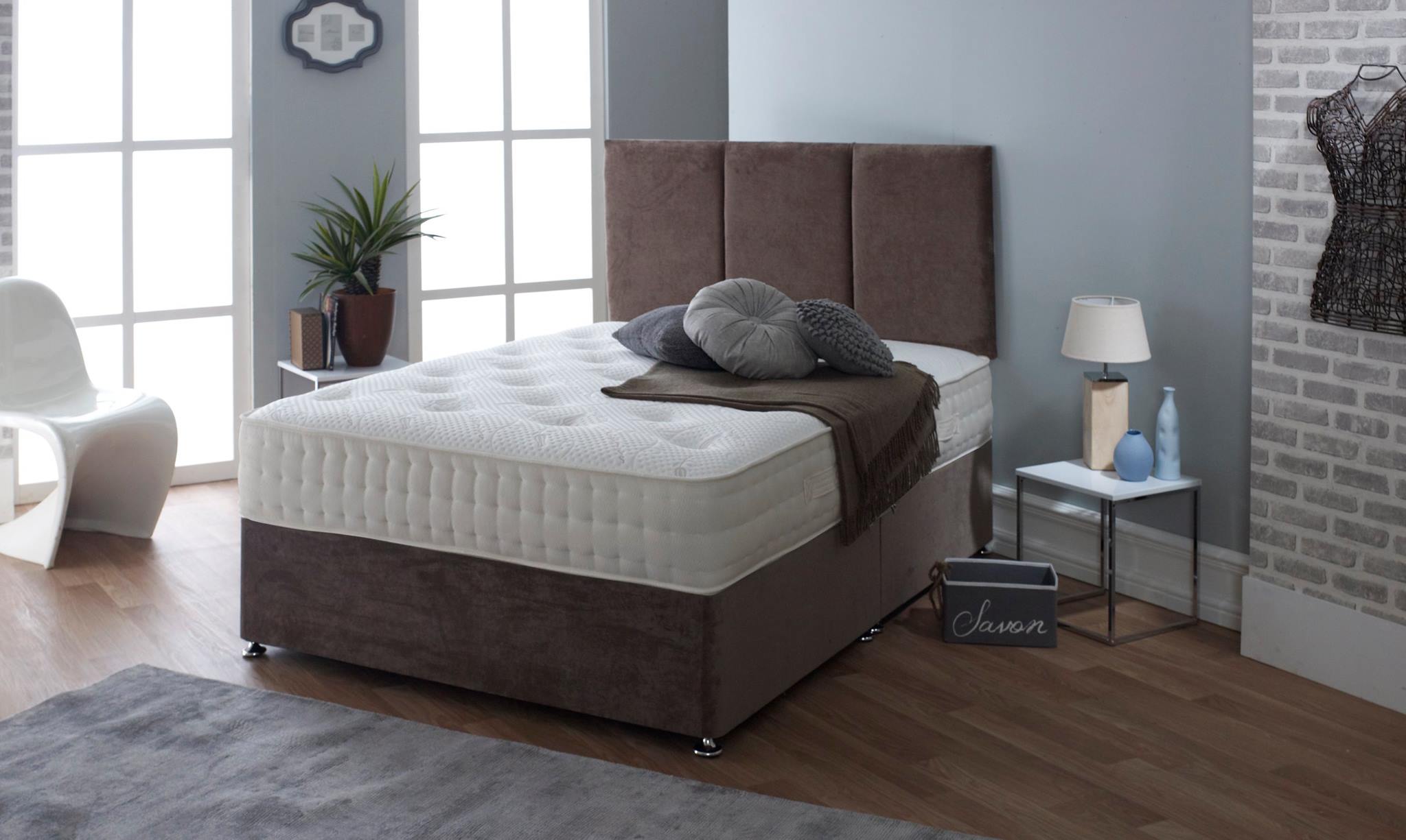 Venice Divan Bed - 3ft to 6ft All Sizes Available and Mattress - Lovemybedss