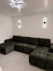 Shanghai Luxury U Shape Sofa Bed - Green