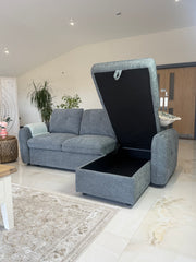 Moscow Universal Corner Sofabed With Storage - Grey